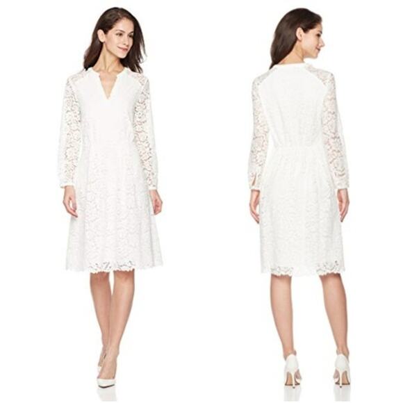Suite Alice Lace Long Sleeves Midi Length CottageCore Bohemian Dress Size Large - Picture 1 of 10